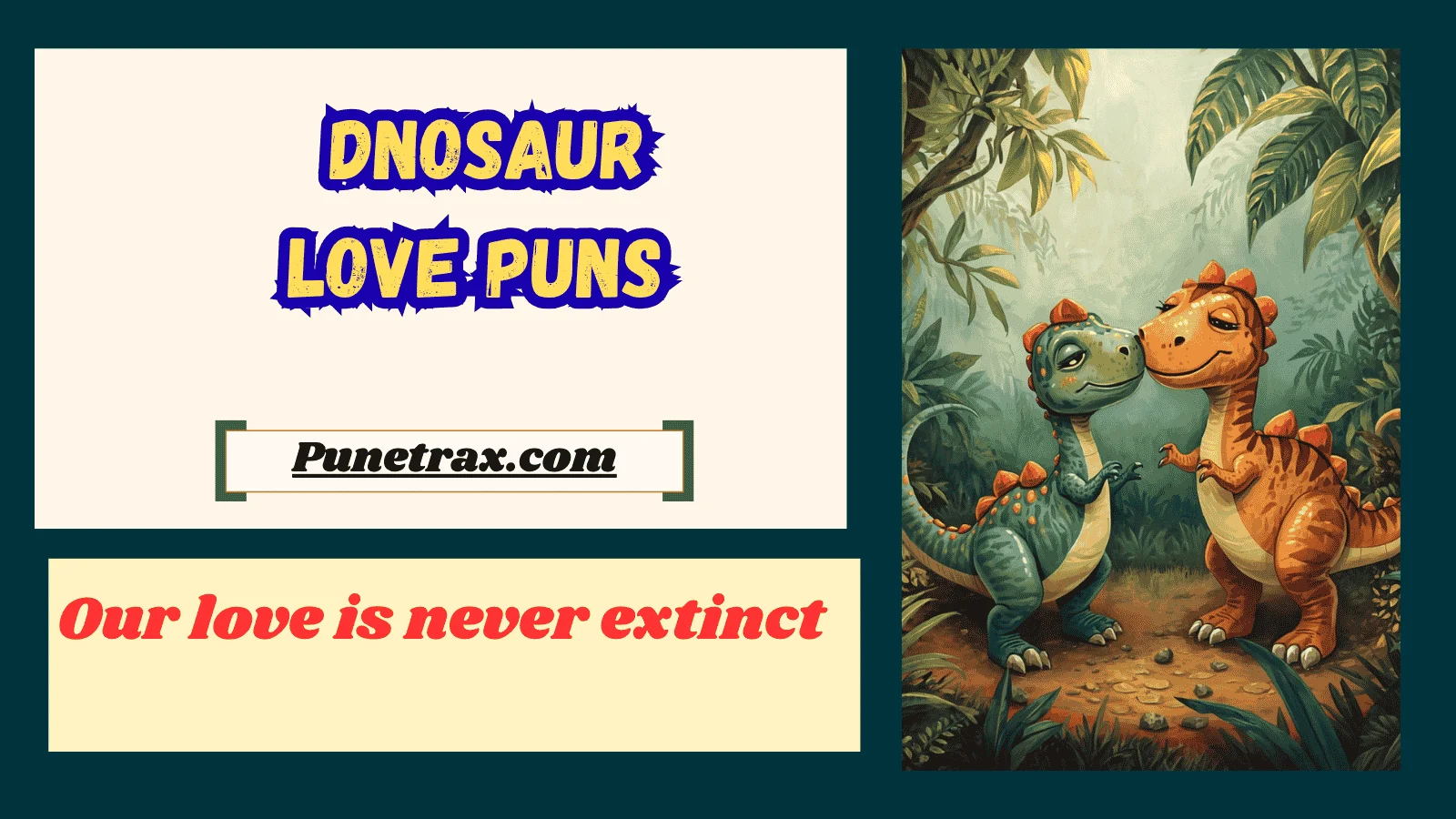 Dnosaur love puns