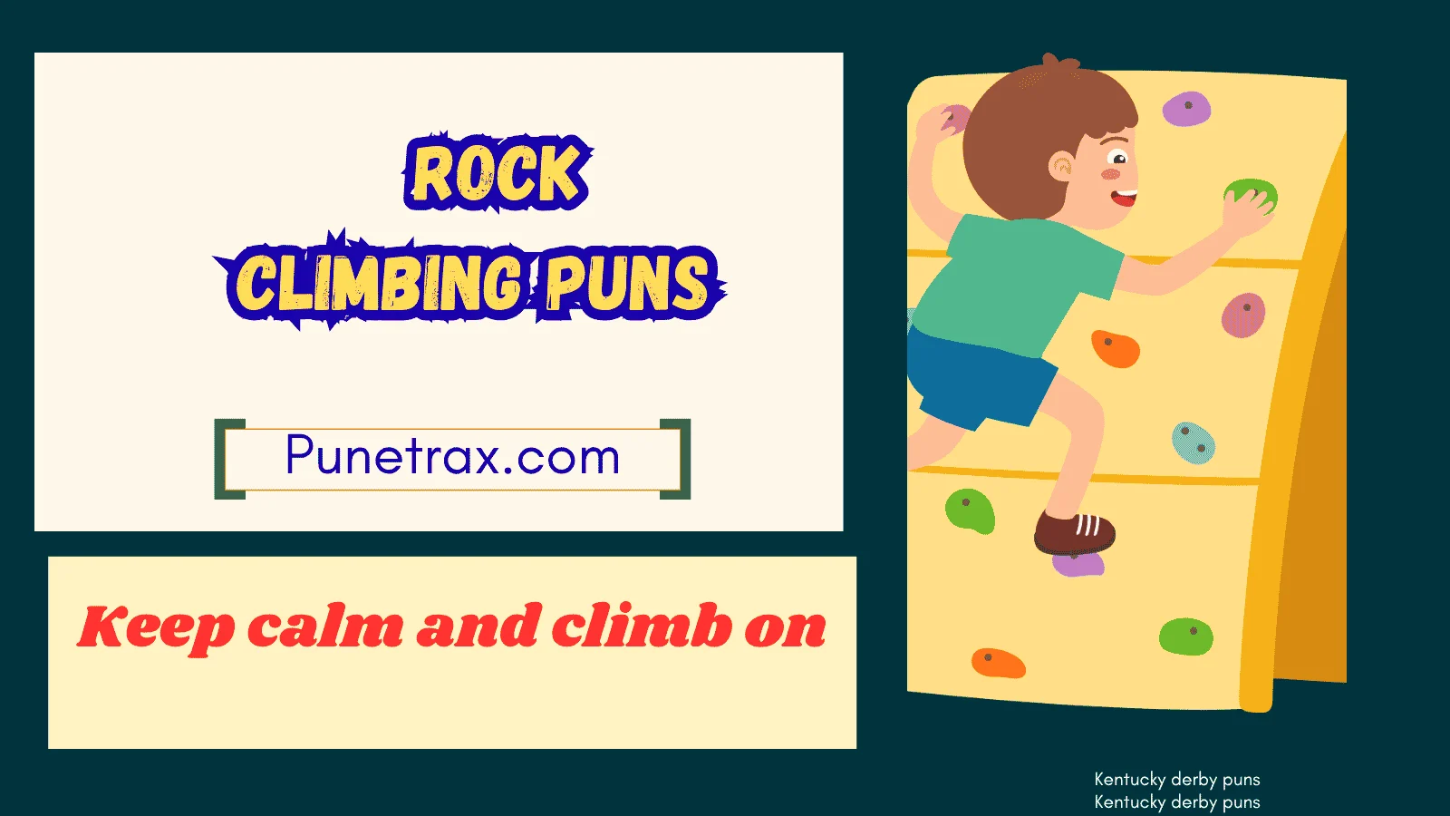 Rock climbing puns