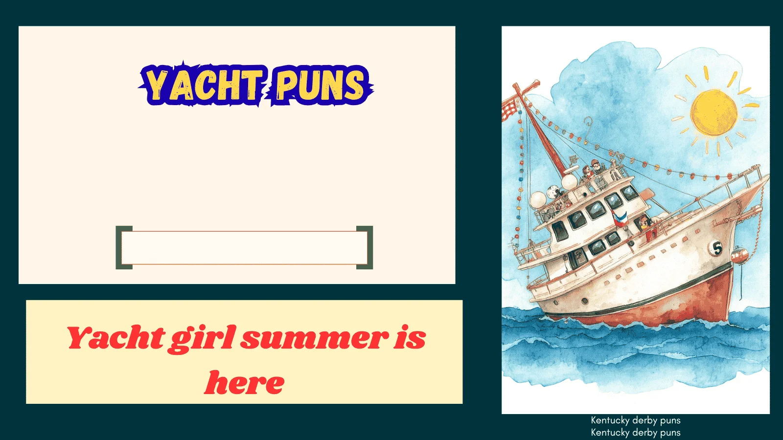 yacht puns
